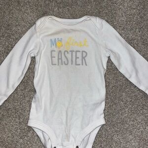 Carter's my first Easter long sleeve onesie 9 m